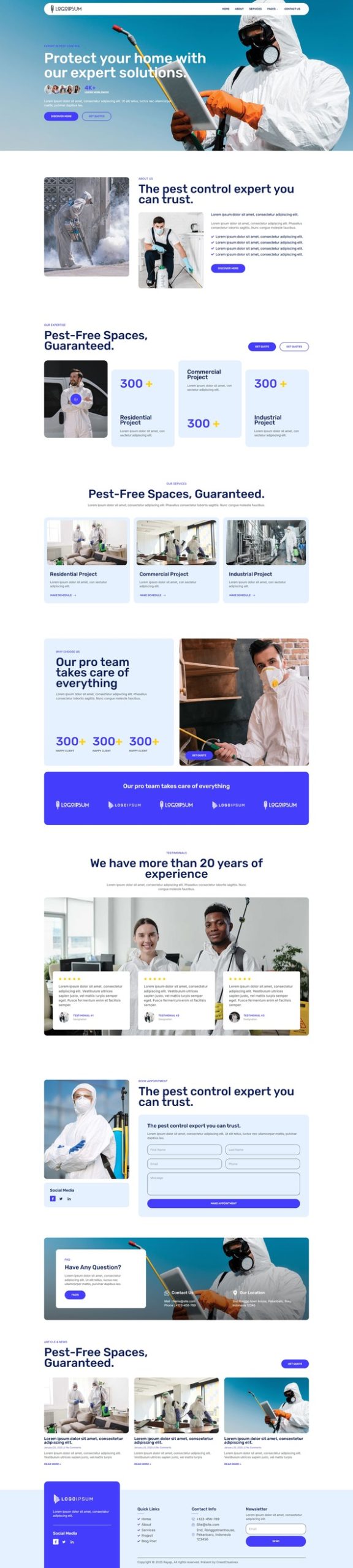 Rayap - Pest Control Elementor Pro Template Kit
