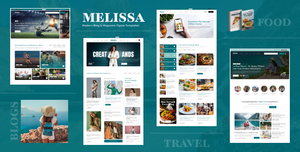 Melisa - Blog & Magazine Figma Template