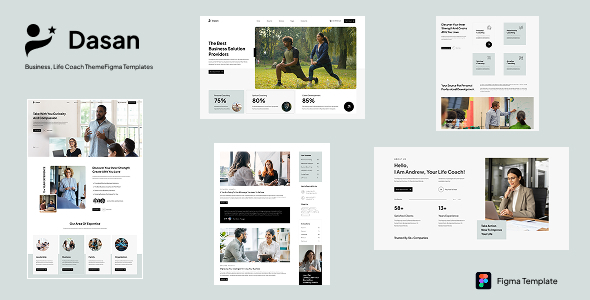 Dasan - Business, Life Coach Figma Template