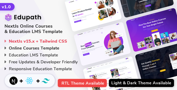 Edupath - NextJs Online Courses & Education LMS Template