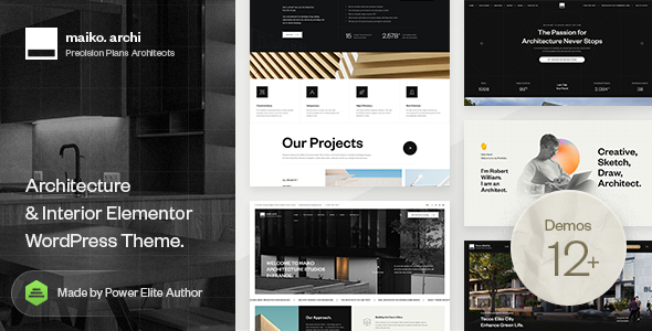Maiko - Architecture and Interior Design WordPress Theme listing image