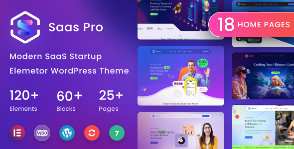 SaaSPro - Startup & SaaS WordPress Theme listing image