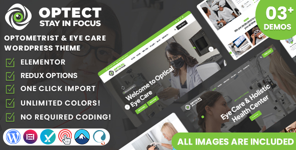 Optect - Optometrist & Eye Care WordPress Theme