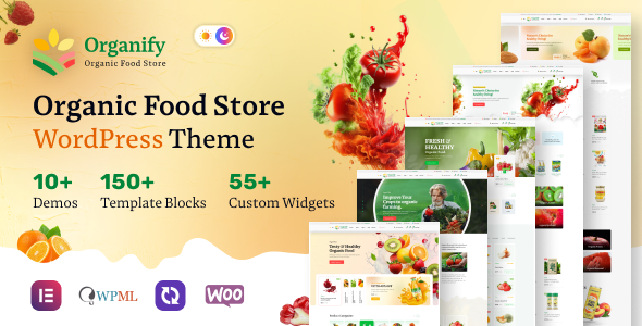 Organify - Organic Food Products WordPress Theme listing image
