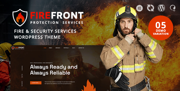 Firefront - Fire & Security Services WordPress Theme