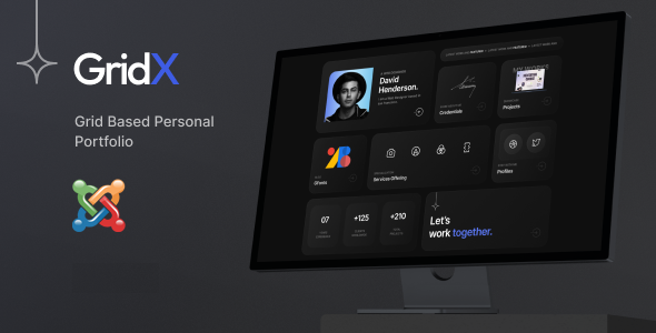Gridx - Personal Portfolio Joomla 6 Template
