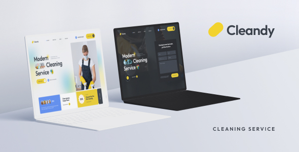 Product preview supplied for Cleandy – Cleaning Services html Template