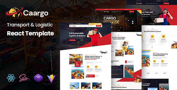 Caargo - Transport & Logistics React Template product preview