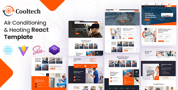 Cooltech - Air Conditioning & Heating React Template