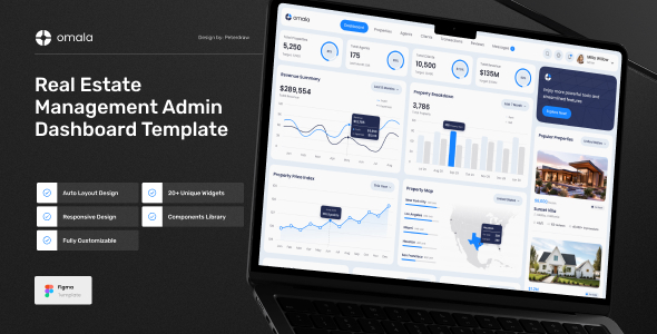 Omala - Real Estate Management Dashboard Figma Template
