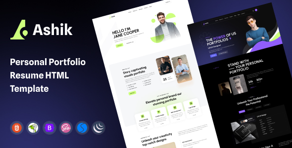 Ashik - Personal Portfolio HTML Template