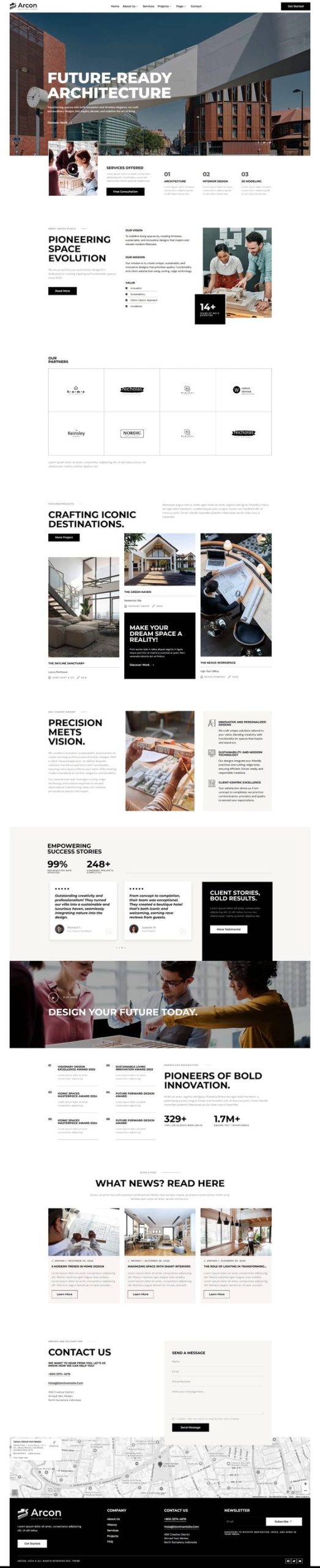 Arcon - Architecture & Interior Elementor Template Kit