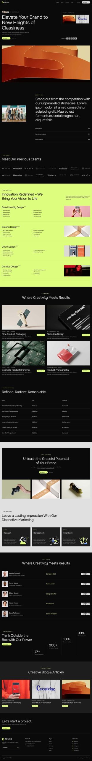 Grund - Creative Digital Agency Elementor Template Kit