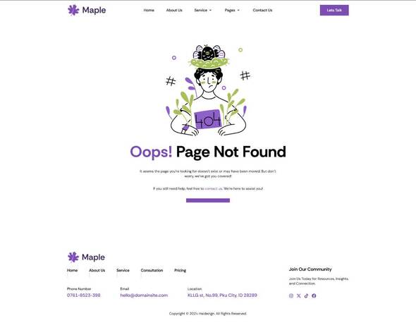 Maple - Wellness & Lifestyle Coaching Elementor Template Kit