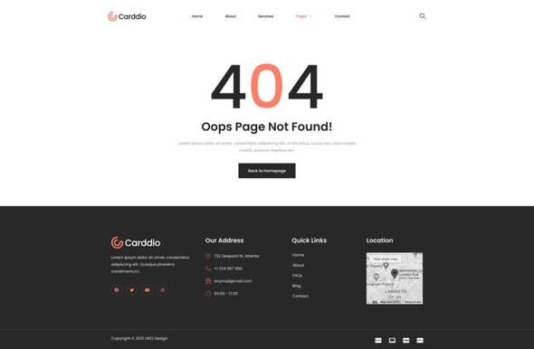 Carddio - Card Payment & Online Banking Elementor Template Kit