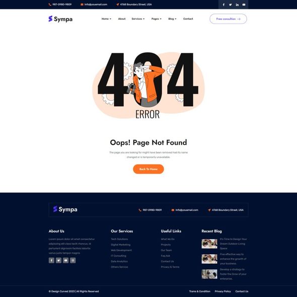 Sympa - IT Solutions & Technology Elementor Template Kit