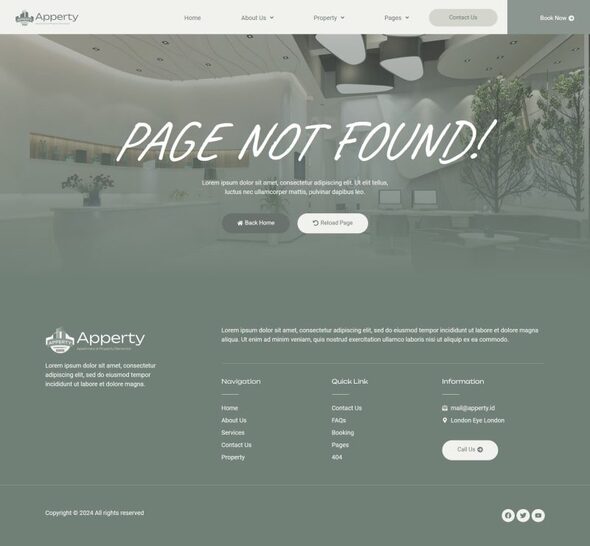 Apperty - Appartment & Property Elementor Template Kit