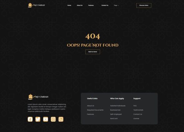 MyUmrah - Hajj & Umrah Tour Agency Elementor Template Kit