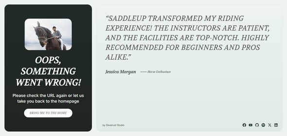 SaddleUp - Horse Riding Training Elementor Template Kit