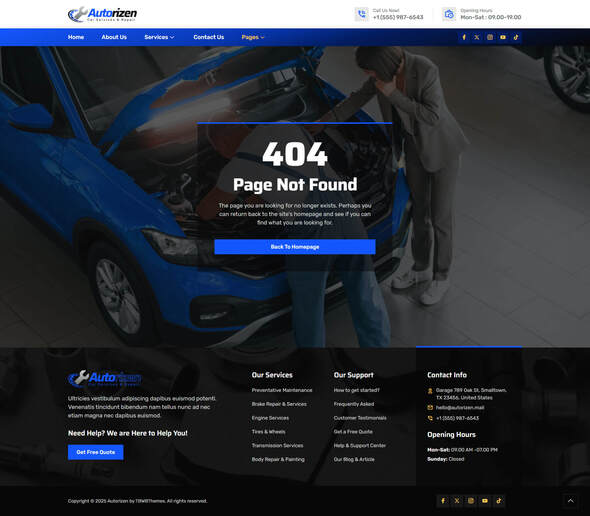Autorizen - Car Repair & Auto Service Elementor Template Kit