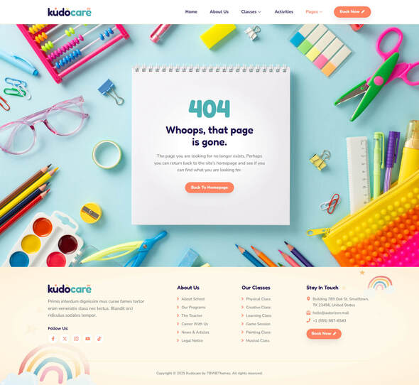 Kudocare - Kindergarten & Child Care Elementor Template Kit