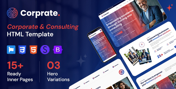 Corprate - Corporate & Consulting Business HTML Template
