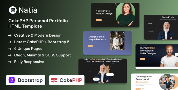Natia - Personal Portfolio CakePHP Template