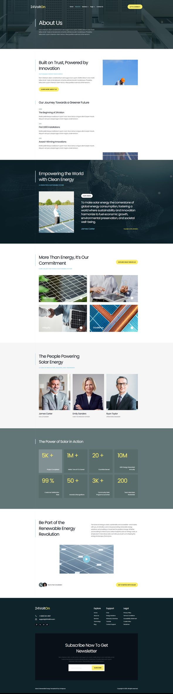 24Volton - Solar & Renewable Energy Elementor Template Kit