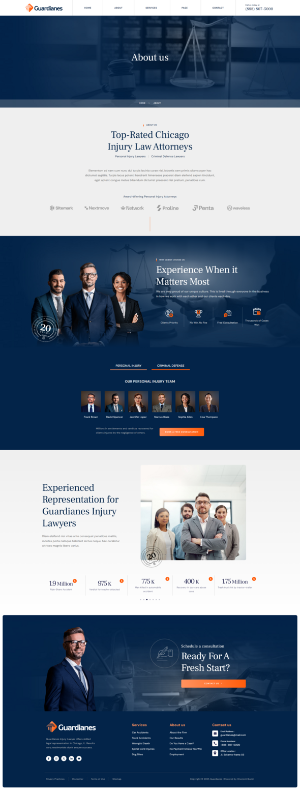 Guardianes - Attorney Law Firm Elementor Pro Template Kit