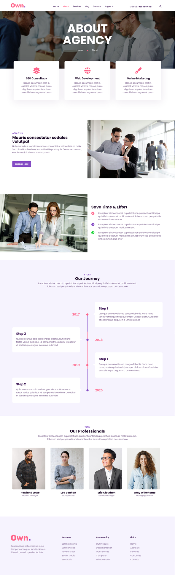 Own - Creative Consultant Elementor Template Kit