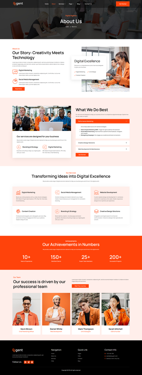 Ugent - Digital Agency Elementor Template Kit