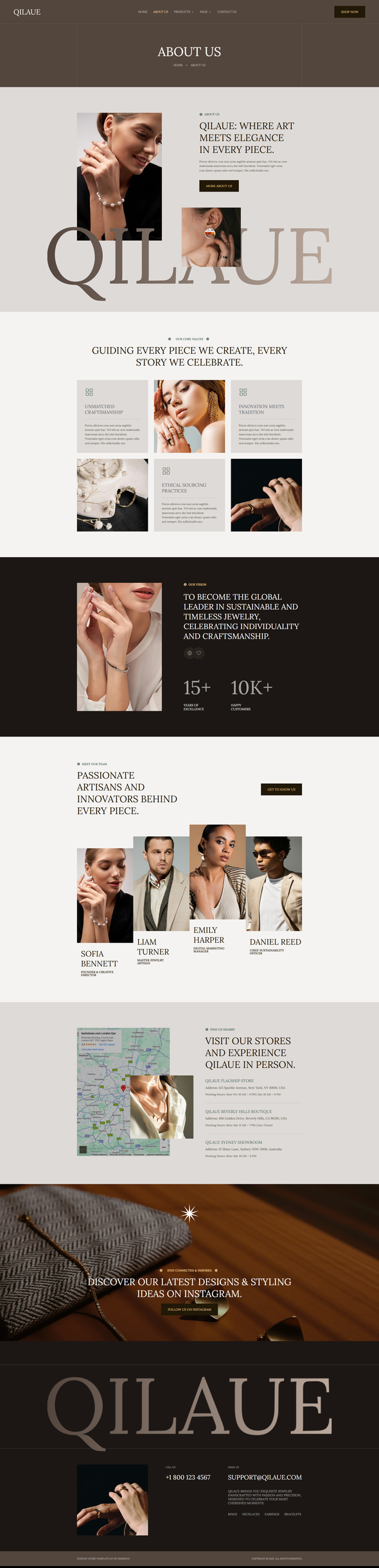 Qilaue - Jewelry Store Elementor Template Kit