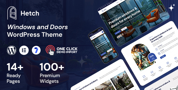 Hetch - Windows and Doors WordPress Theme product preview