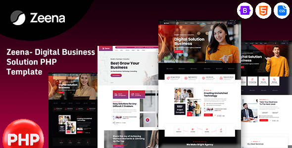 Zeena- Digital Business Solution PHP Template listing image
