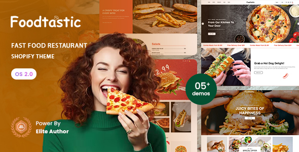 Foodtastic - Fast Food Restaurant Shopify 2.0 Theme