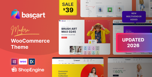 Product preview supplied for Bascart - Multivendor Marketplace & Woocommerce WordPress Theme with Builder