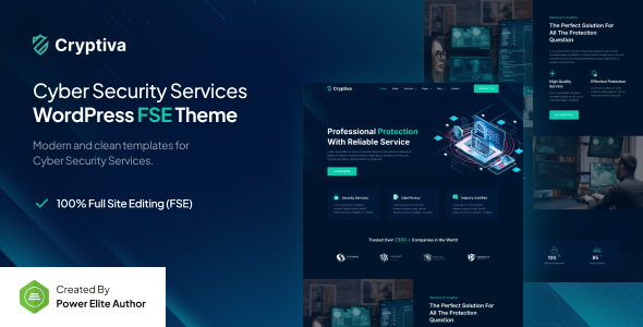 Cryptiva - Cyber Security Services Gutenverse FSE WordPress Block Theme