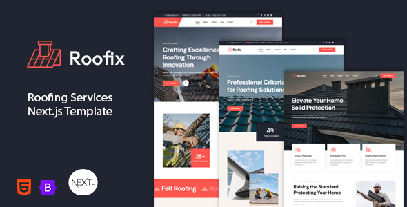 Roofix | Roofing Services Next.js Template