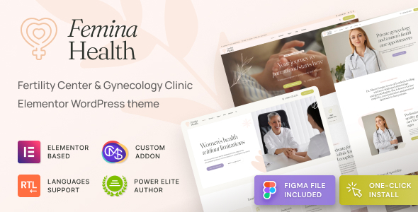 Femina Health - Women's Health & Fertility Clinic Medical WordPress Theme listing image
