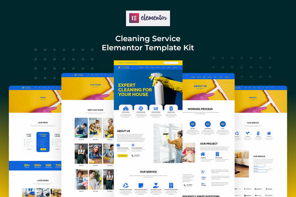 Cserv - Cleaning Service Elementor Template Kit