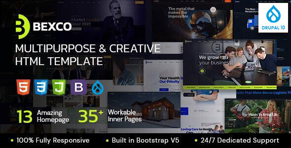 Bexco - Creative Multipurpose Drupal 10 and 11 Theme