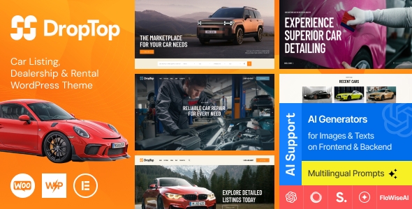 Drop-Top - Car Listing, Dealership & Auto Rental WordPress Theme