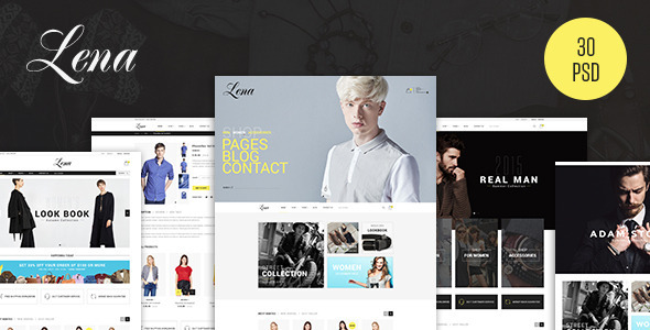 Lena - Fashion eCommerce PSD Template