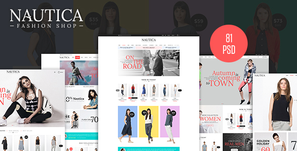 Nautica - Fashion eCommerce PSD Template