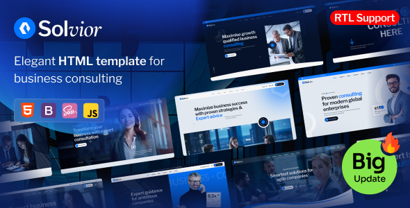 Solvior - Business Consulting HTML Template
