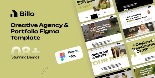 Billo - Creative Agency & Portfolio Figma Template