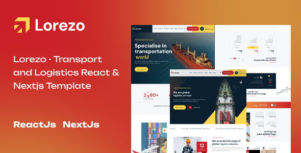 Lorezo - Transport and Logistics React & Nextjs Template