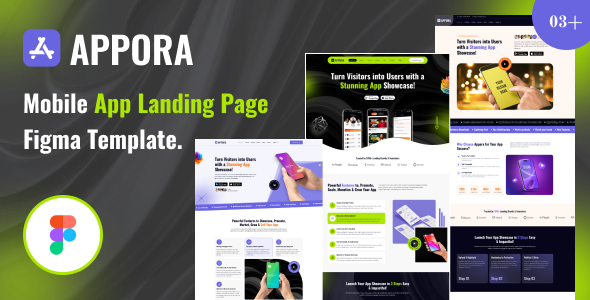 Appora - Creative Mobile App Landing Page Figma Template
