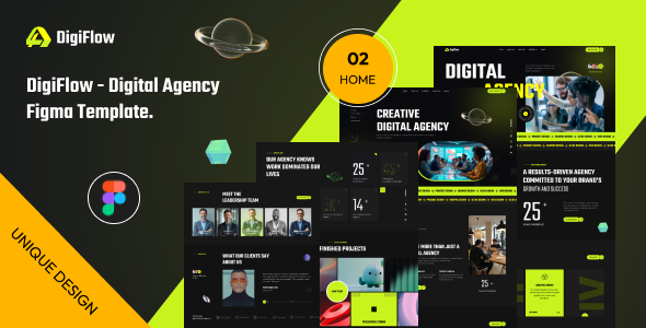 Digiflow - Digital Agency Figma Template