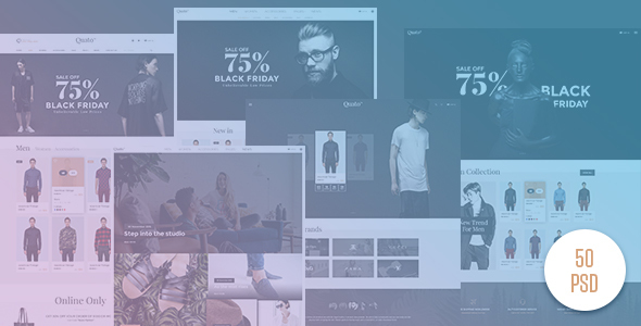 Quato - Fashion eCommerce PSD Template